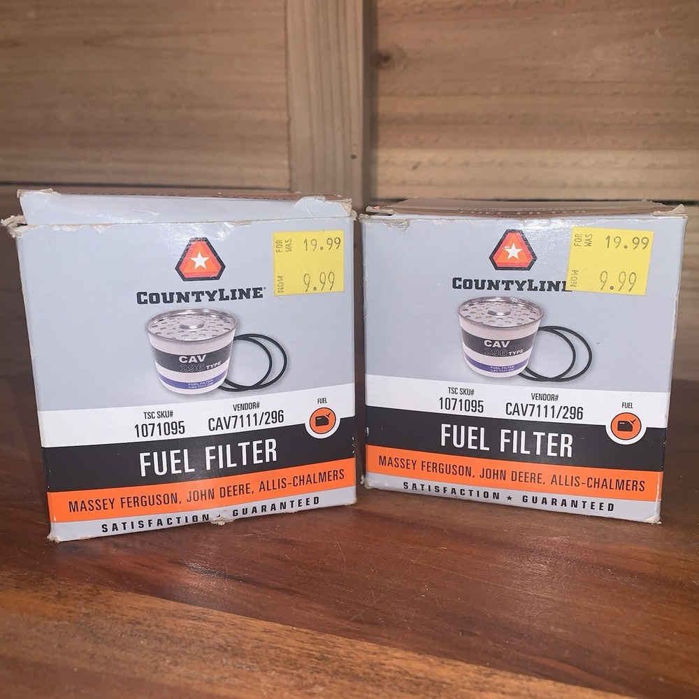 Pair Of Fuel Filters TSC 1071095 John Deere‎ Massey Ferguson Allis-Chalmers IH